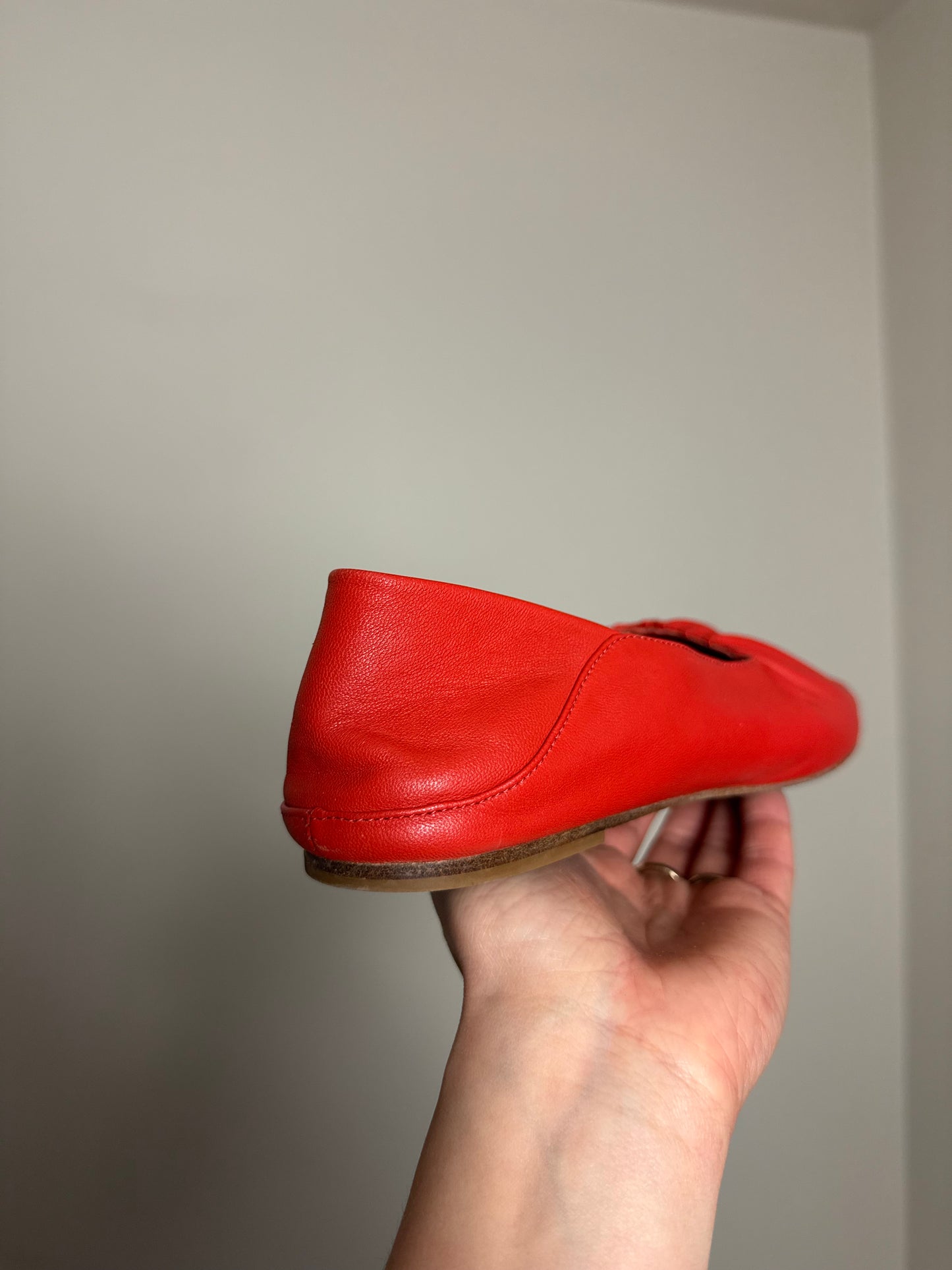 Vince Leather Kali Gathered Flats, 37