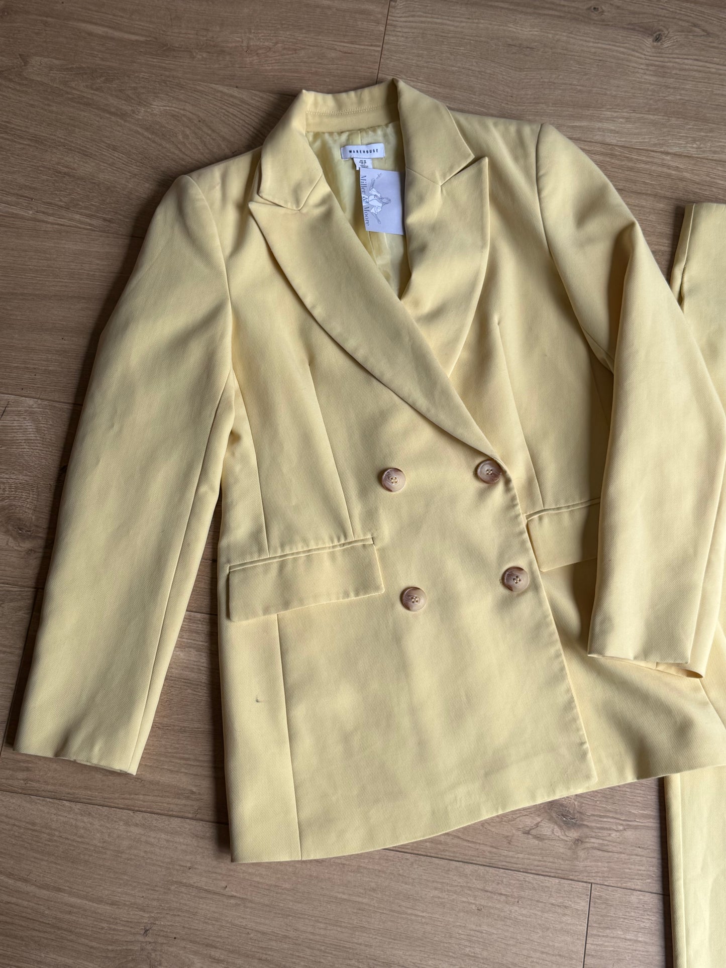 Butter Yellow Warehouse Tailored Suit, S/M
