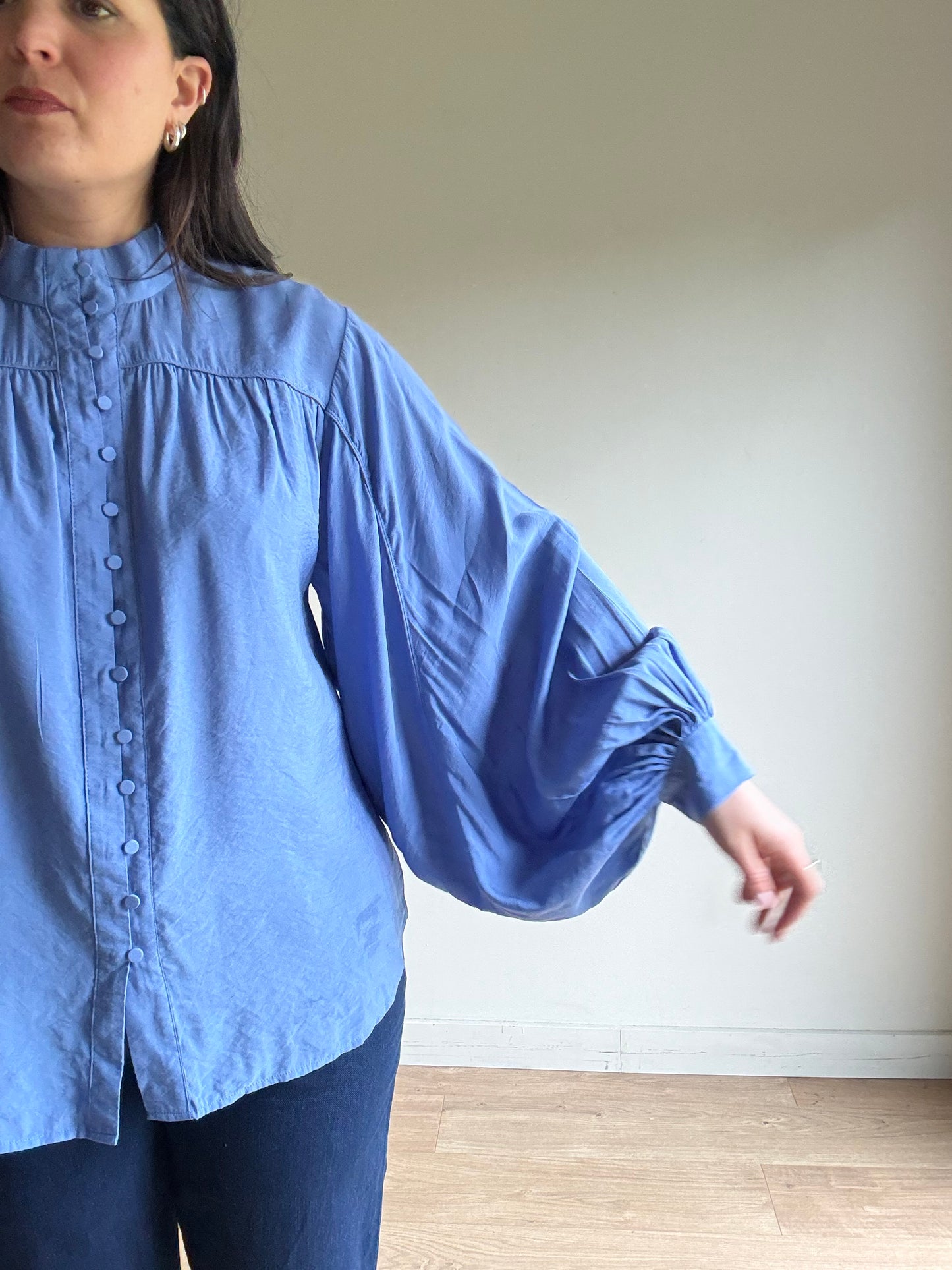 Bruuns Bazaar Floaty Button Up Blouse, 40