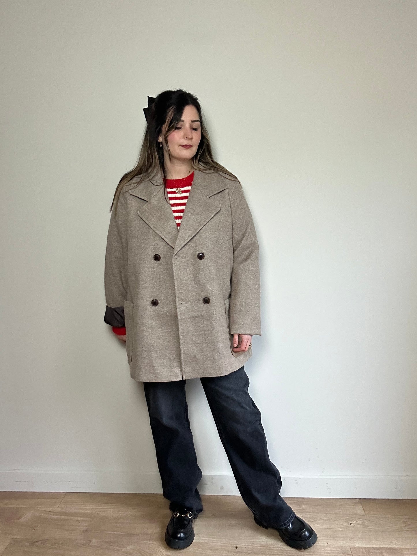 Folk Oversized Coat Jacket - Size 5 (14-18)