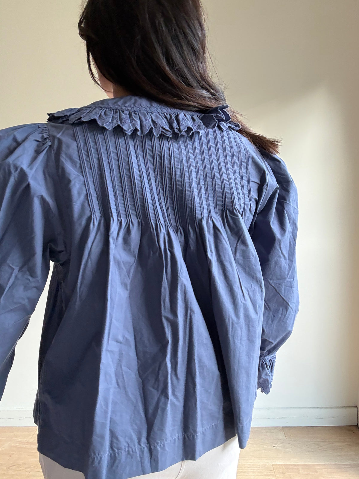 Doen Detailed Collared Blouse, L-XL