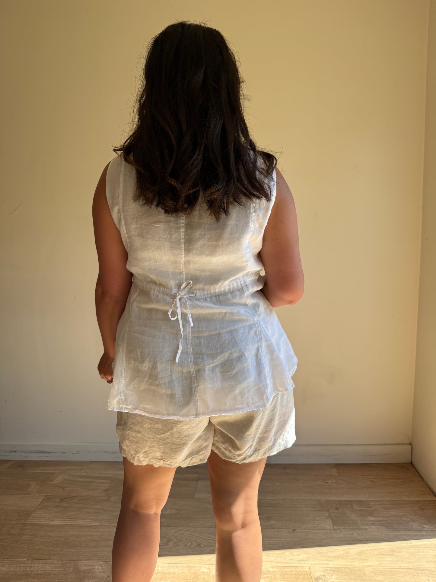 OSKA Ramie Tie Back Top, M