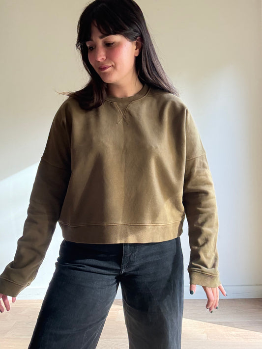 YMC Boxy Crop Sweatshirt, M