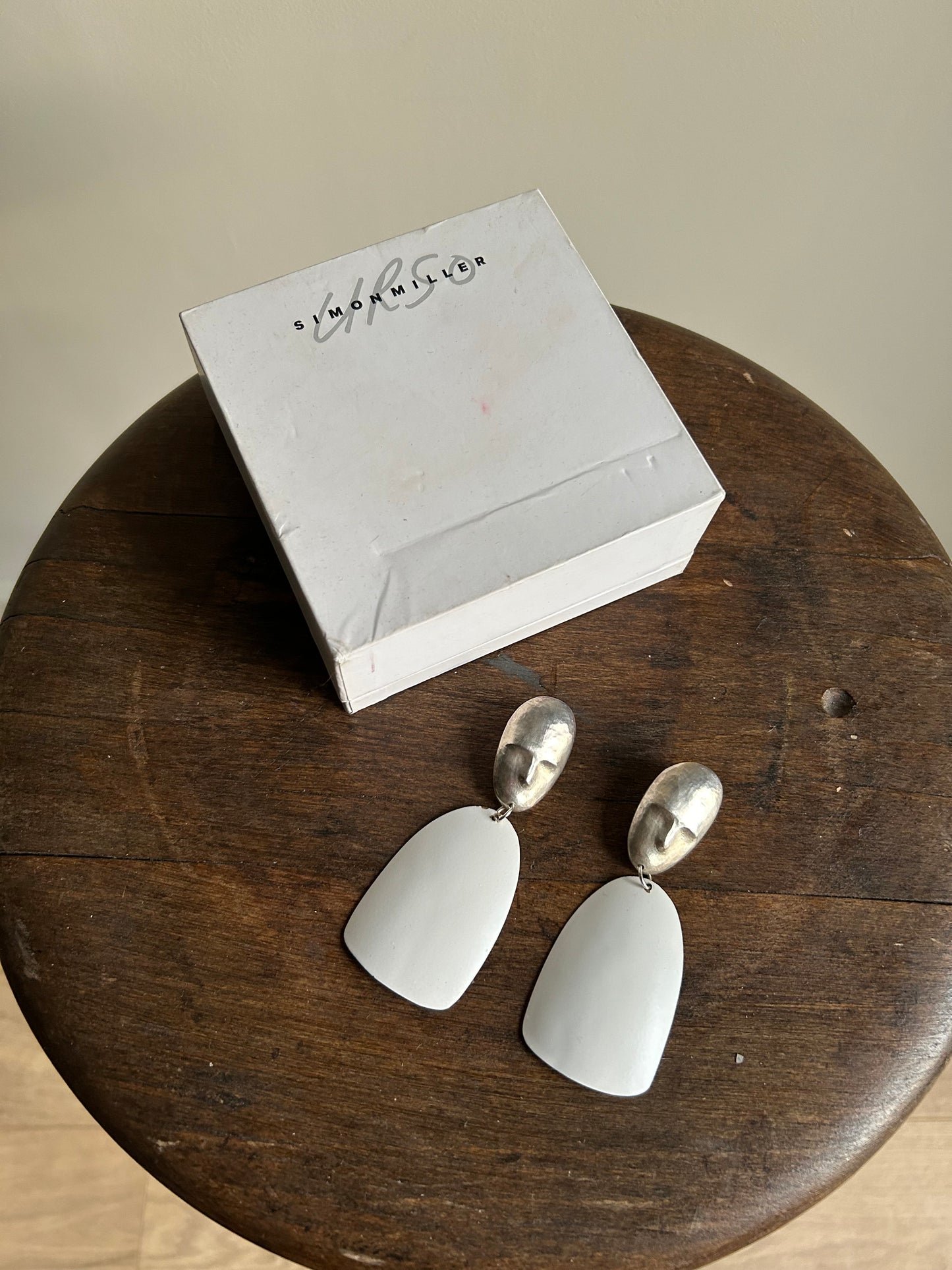 Simon Miller Urso Sterling Silver Face Earrings