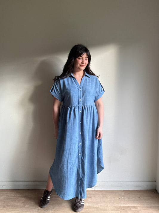 Floaty Shirt Dress NEW, M/L
