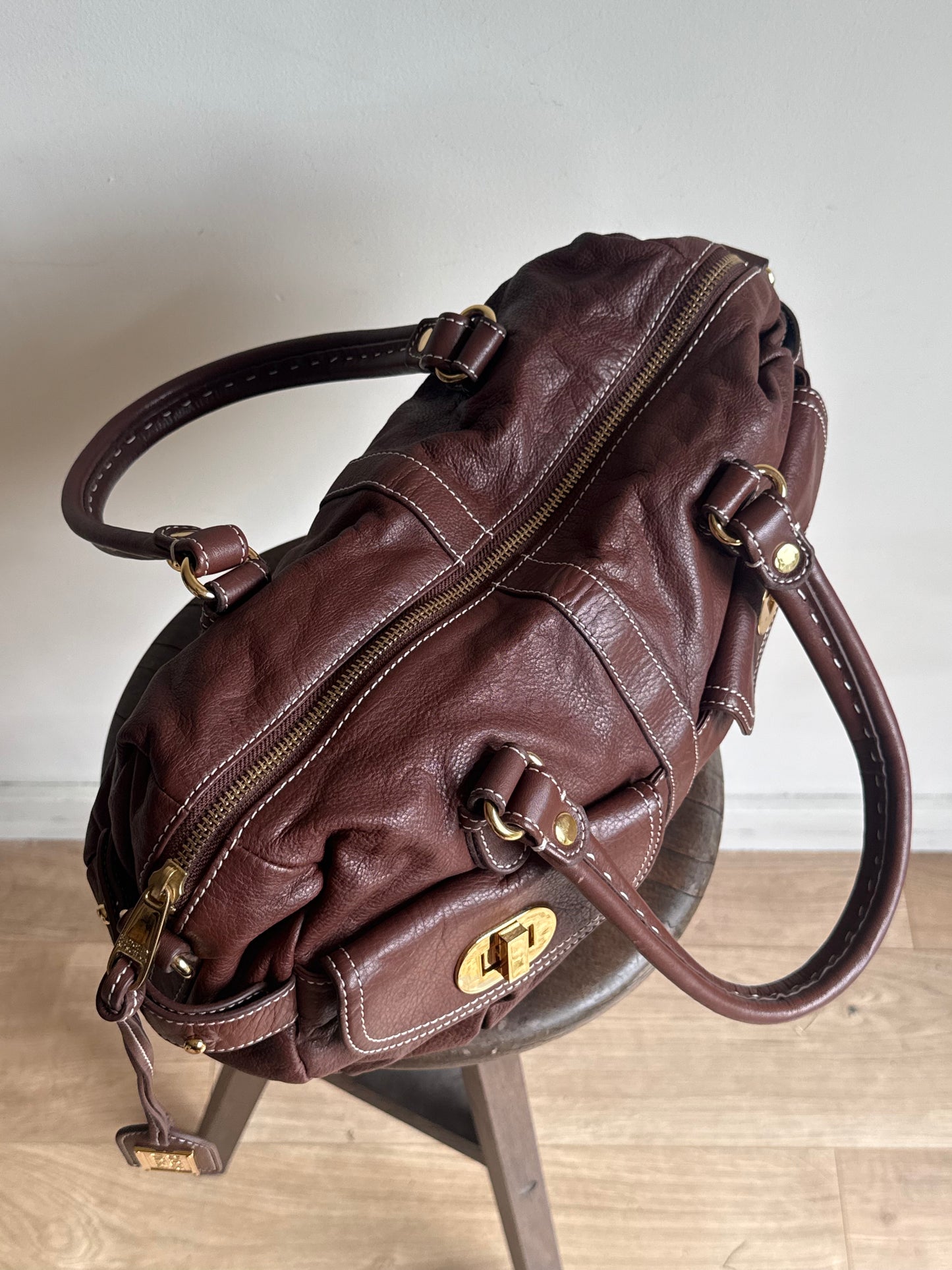 Badgley Mischka Leather Y2K Mid-size Bag, O/S