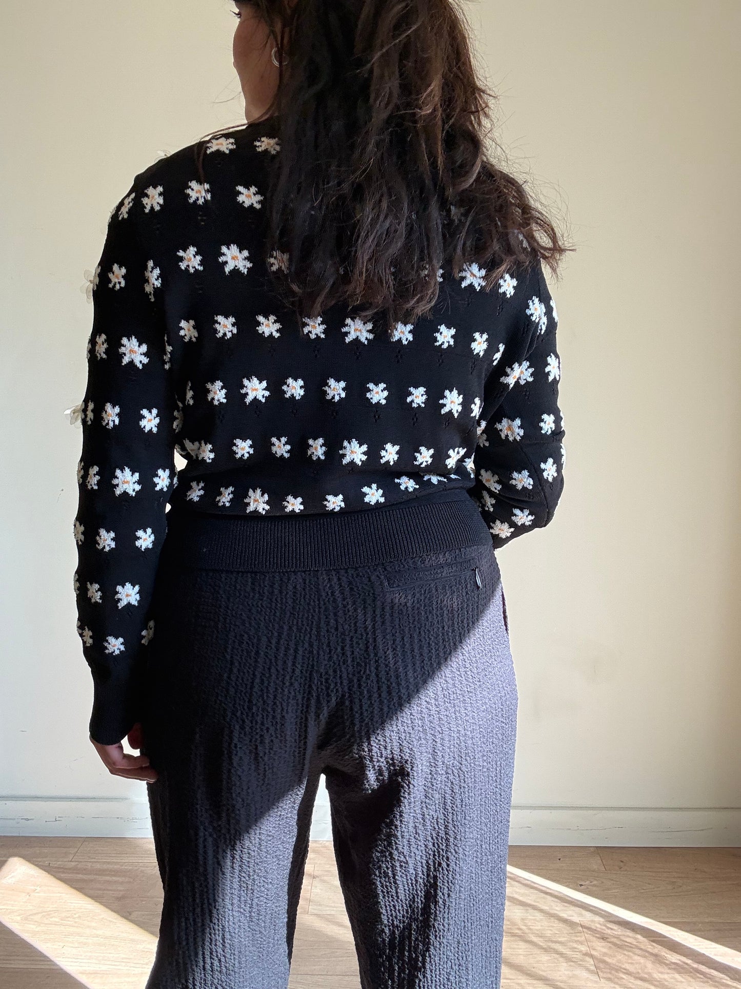 Kenzo 3D Floral Daisy Cardigan, XL
