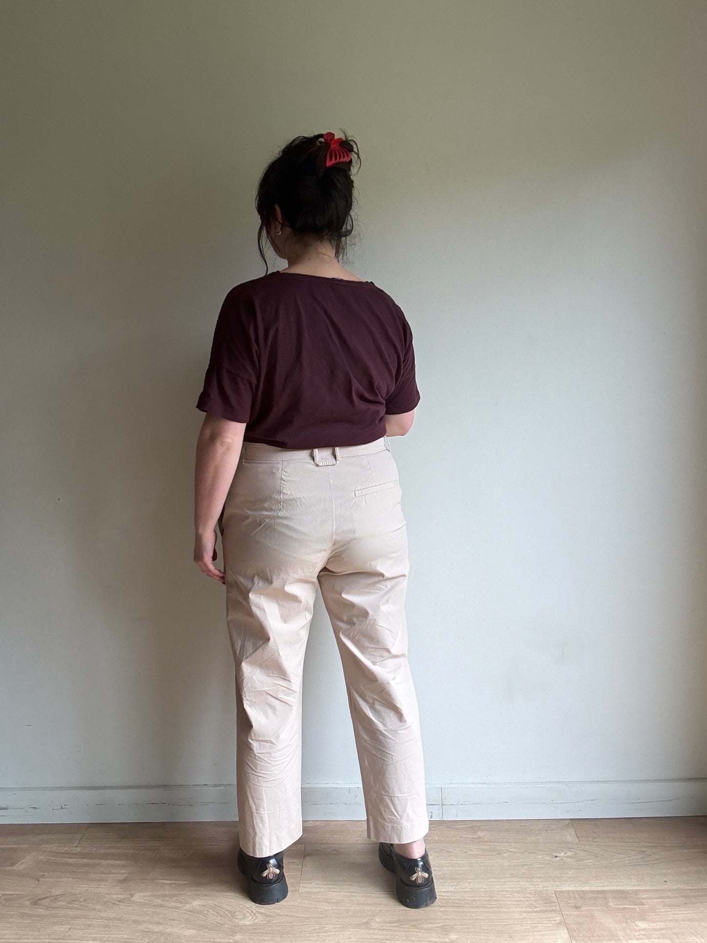 COS Cotton Tapered Leg Trousers, 44