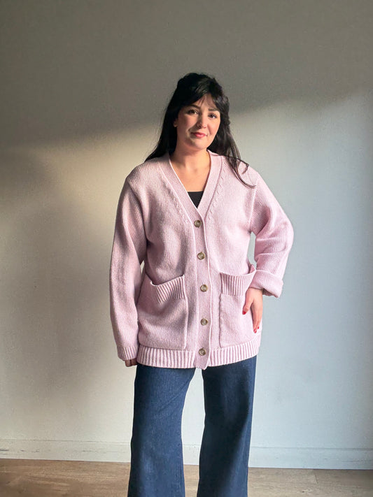NEW Wool & Cashmere Boyfriend Cardigan, S (oversized)