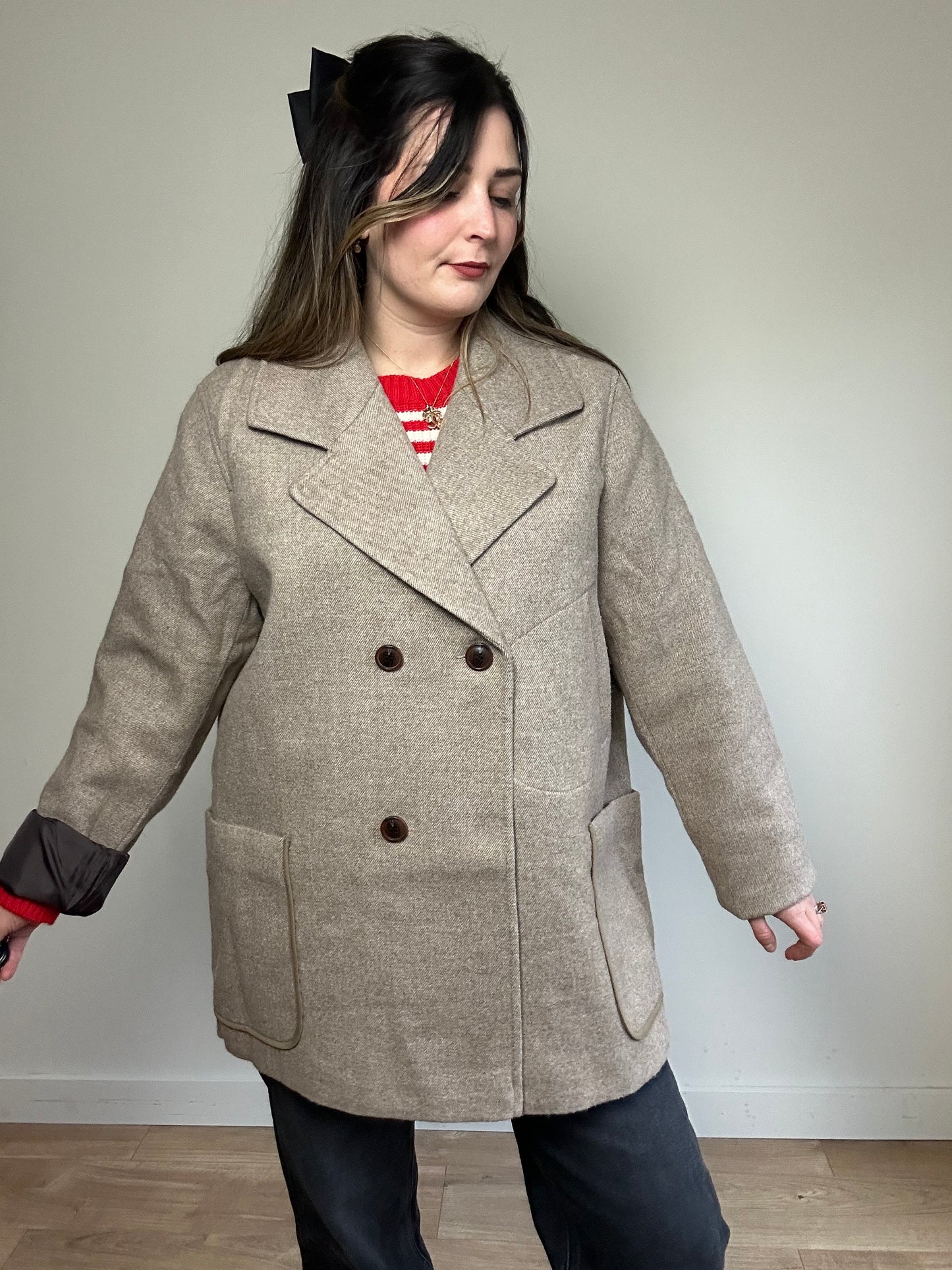 Folk Oversized Coat Jacket - Size 5 (14-18)