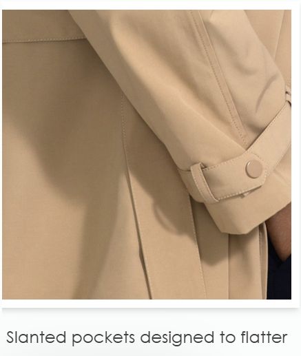 LIVE Unlimited NEW Classic Belted Trench, 16
