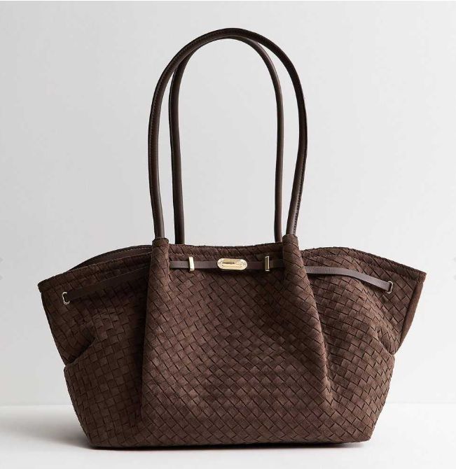 New Look NEW Suede Effect Woven Shoulder Bag, One Size