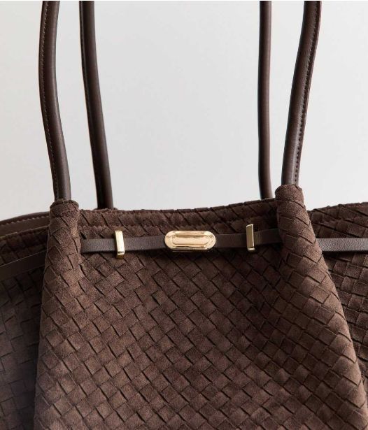 New Look NEW Suede Effect Woven Shoulder Bag, One Size