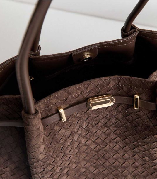 New Look NEW Suede Effect Woven Shoulder Bag, One Size