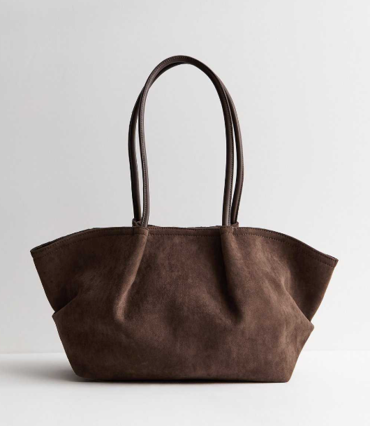 New Look NEW Suede Effect Woven Shoulder Bag, One Size