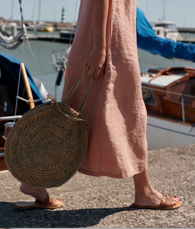 Sauths Nida Linen Maxi Dress, M
