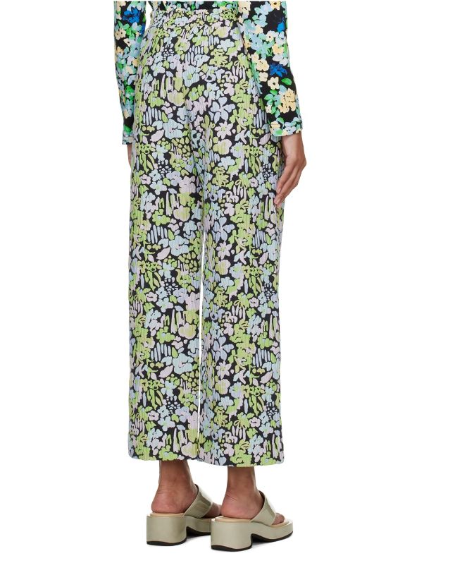 Stine Goya Abstract Floral Jacquard Isra Trousers, L