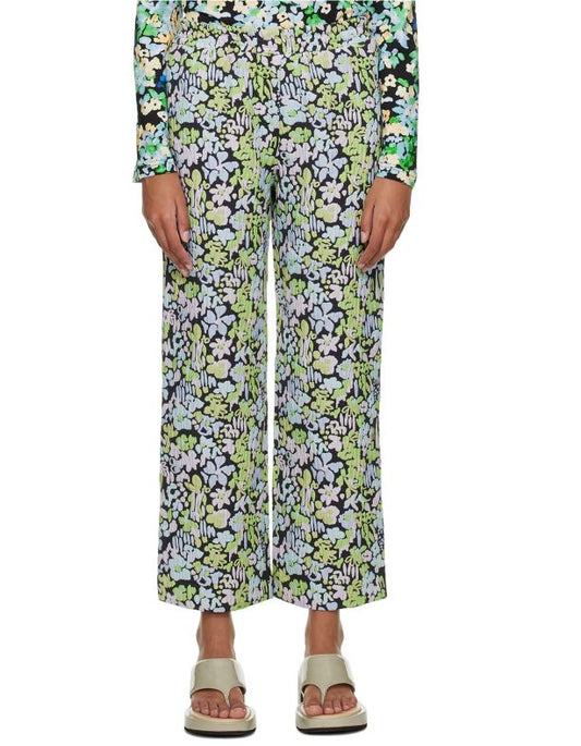 Stine Goya Abstract Floral Jacquard Isra Trousers, L