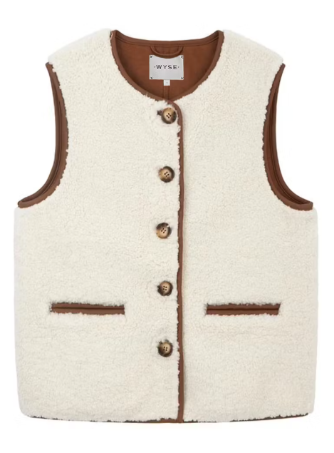 Wyse Borg Teddy Gilet, M